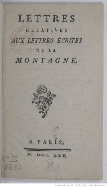 Résultat de recherche d'images pour "lettres de la montagne rousseau"