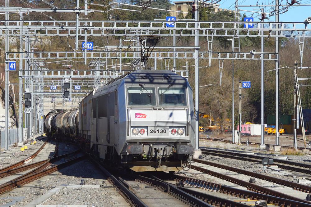 008. Une Sybic, BB 426130 SNCF en gare de la Praille, Genève (24.02.2020)
