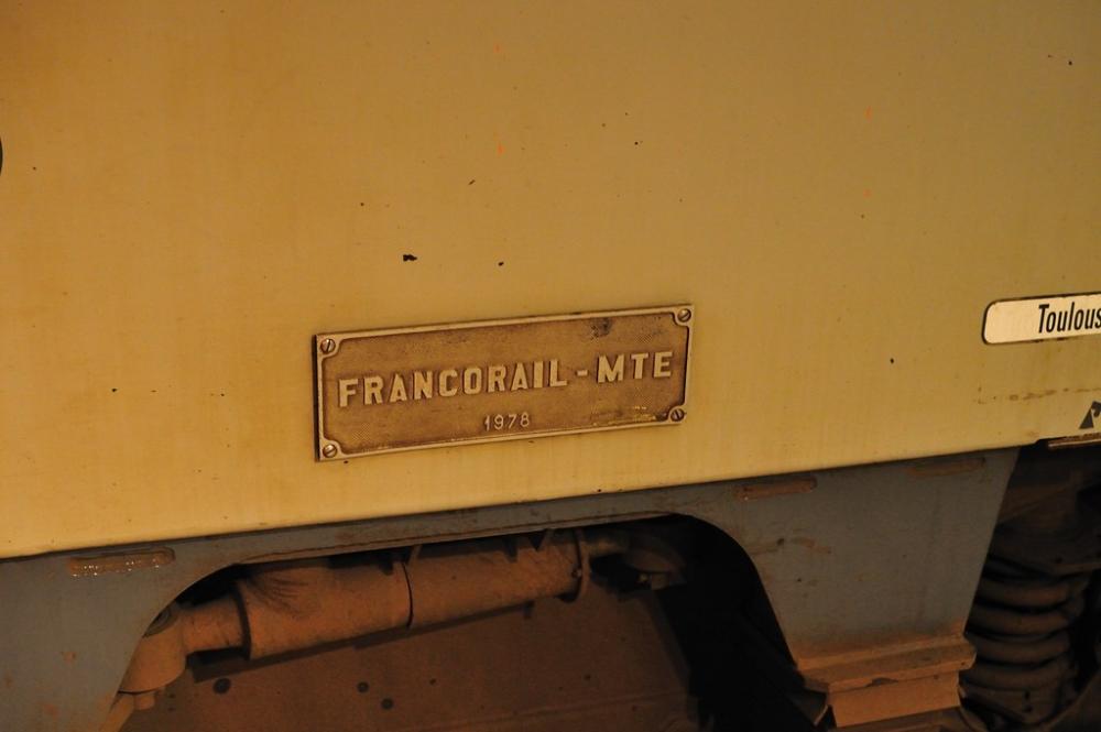 BB 7265 : Plaque Constructeur Francorail MTE