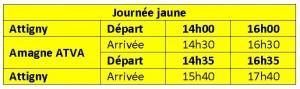 CFTSA 2018 Horaires Jaunes