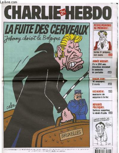 "Une" de "Charlie Hebdo".