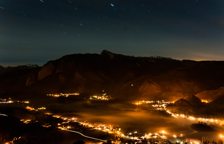Panorama en pleine nuit - Aspe. de Rijurde  sur 500px.com