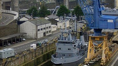 Base navale de Brest.  L'intrusion était factice