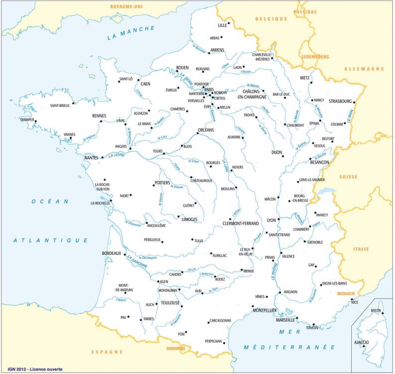carte fleuves