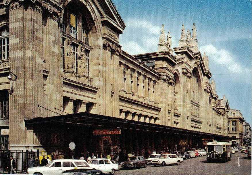 PARIS-Gare-du-nord-carte-postale-ancienn