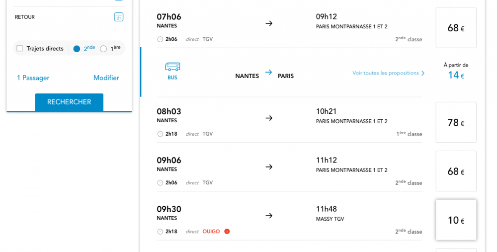 Nantes-->Paris 10€ OuiGo , 14€ Bus.png